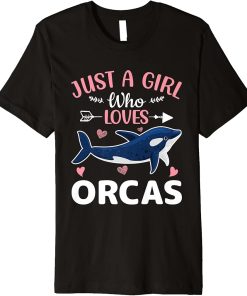 Just A Girl Who Loves Orcas Premium T-Shirt