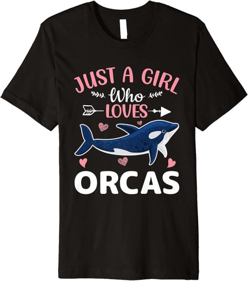 Just A Girl Who Loves Orcas Premium T-Shirt