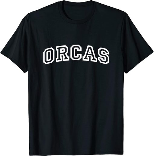 Orcas Arch Athletic College University Alumni Style T-Shirt