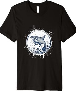 Killer Whale Orca & Blue Sea Premium T-Shirt